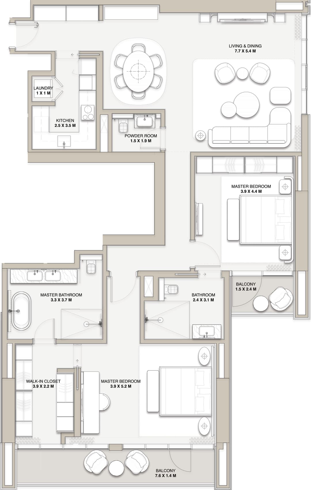 2 BEDROOMS - TYPE 2H-02