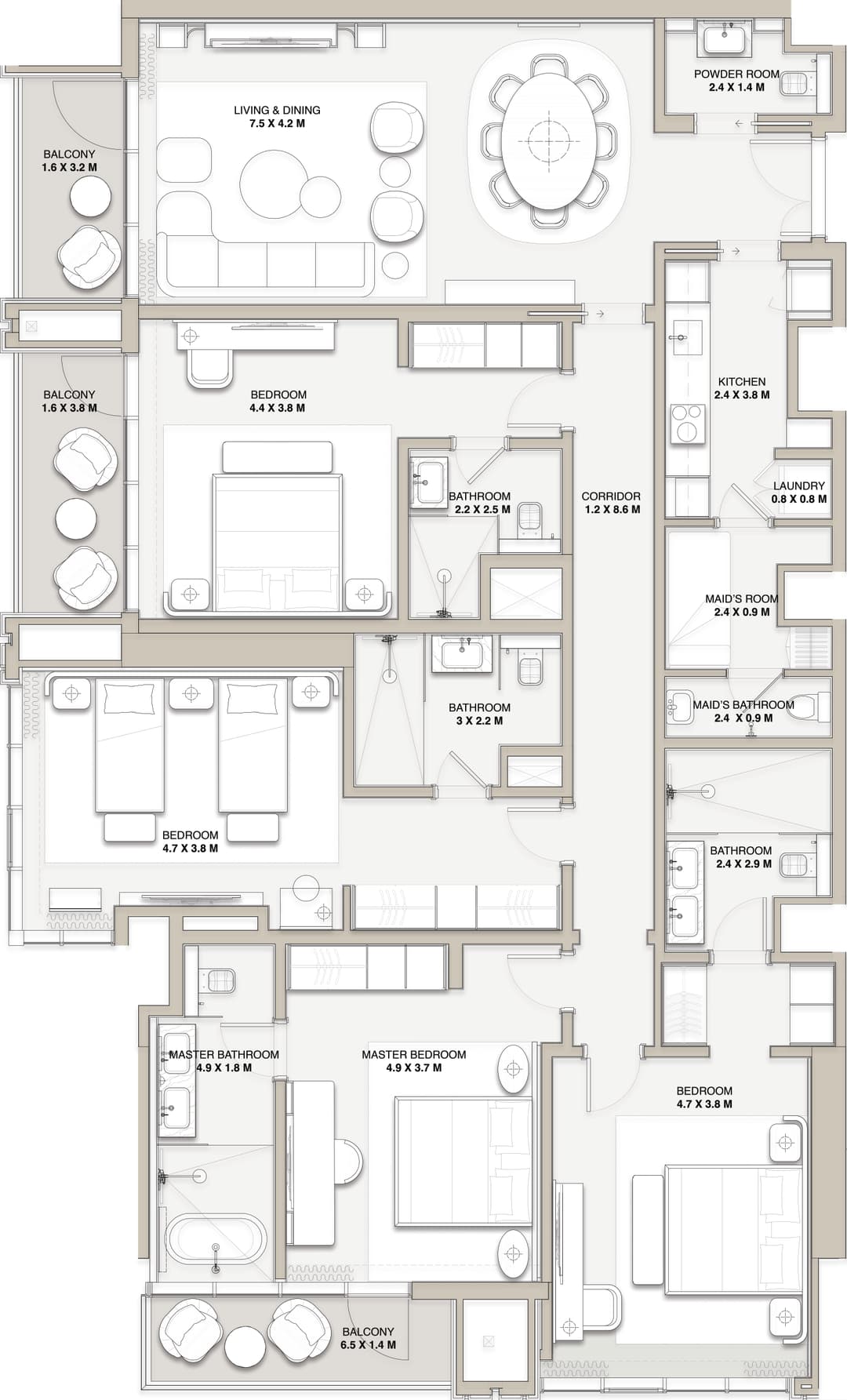4 BEDROOMS - TYPE 4I